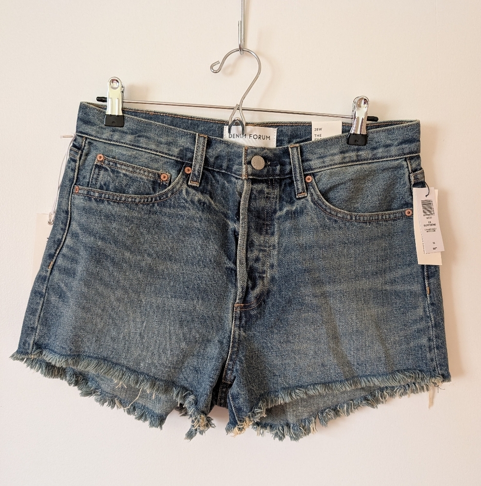 Aritzia Denim Forum Ex Boyfriend Shorts Brand New With Tags
